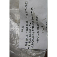 1991 1992 1993 - 1998 1999 BMW 318i Z3 Radiator Fan Clutch Coupling OEM