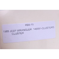 1987-1991 Jeep Wrangler Speedometer and Tachometer Gauges 56002918 OEM