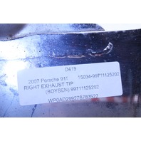 2007 Porsche 911 Exhaust Tip Right (BOYSEN) 99711125202 OEM
