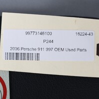 2005-2012 Porsche 911 997 Coupe Sun Visor Left Black OEM Used