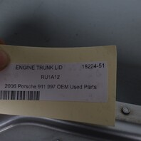2005-2008 Porsche 911 997 Coupe Rear Engine Deck Lid Silver OEM Used