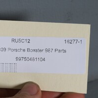 2005-2012 Porsche 911 Boxster Cayman Hood Latch Trunk Trim 99750481105 OEM Used
