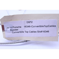 2013-2016 Porsche Boxster Convertible Top Tension Cable Pair OEM