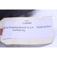 2014 Porsche Boxster S 3.4 Tire Sealant Kit OEM