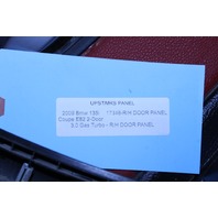 2008-2013 BMW 135i Coupe Front Right Door Panel OEM