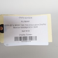 2009-2012 BMW 740i 750i Information Display Monitor 65509241818 OEM