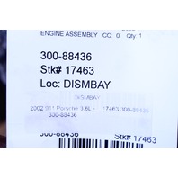 2002-2005 911 Porsche Engine Porsche 996 Motor 3.6 Complete Drop Out 61k Miles OEM