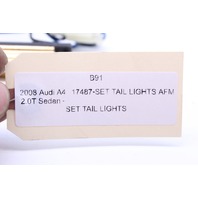 2006 2008 2008 Audi A4 B7 Sedan Led Tail Light Lamp Set Tinted Smoked OEM