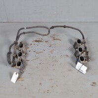 2002-2005 Porsche 911 996 3.6 Fuel Rail Inectors Intake Plenum OEM 9961101017R