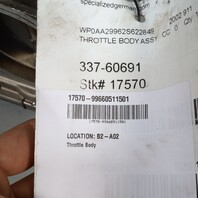 2000-2006 Porsche 911 996 997 Throttle Body 3.4 / 3.6 OEM 99660511501