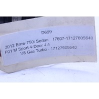 2012 BMW 750i Radiator Cooling Coolant Hose 7605640 OEM