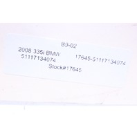 2006-2008 BMW 325i 328i 335i Front Bumper Lower Grille Center - 51117134074 OEM