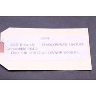 2007 BMW M6 Owner's Manual