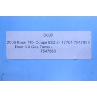 2008 Bmw 135i Coupe E82 2-Door 3.0 Gas Turbo - 7547883 OEM