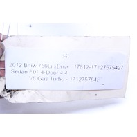 2012 BMW 750Li Radiator Coolant Hose 7575427 OEM