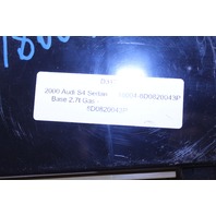 2000 Audi S4 Sedan Base 2.7 AC Heater Temperature Control Module OEM