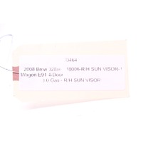 2007-2011 BMW 323i 328i 335i Right Sun Shade Visor 51166981698 OEM