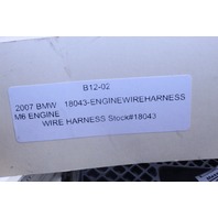 2007 BMW M6 E63 E64 Engine Wire Wiring Harness