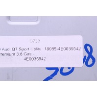 2009 Audi A8 Q7 S8 Radio Audio Controller Receiver - 4E0035542 OEM