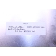 2001 Audi A4 Non Quattro Sedan Base 1.8t Gas Engine Computer Module 4B0906018CH OEM