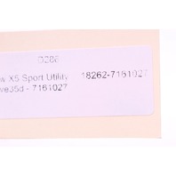 2007-2013 BMW X5 E70 Rear Back Window Wiper Arm 61627206357 OEM