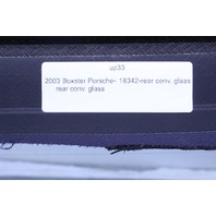 2003 2004 Porsche Boxster Convertible Top Back Glass Window 98656309102 OEM