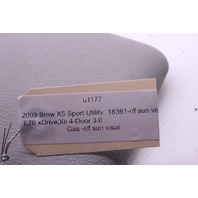 2007-2013 BMW X5 Right Sun Shade Visor 51167278614 OEM