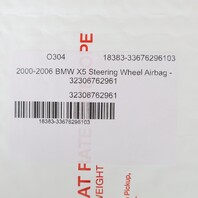 2000-2006 BMW X5 E53 Steering Wheel Airbag 32306762961 OEM