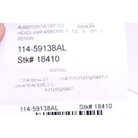 2003-2005 BMW Z4 Headlight Xenon HID Left - 63126928407 OEM