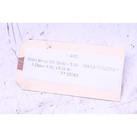 2008 BMW M3 Sedan 4.0L V8 Rear Left Upper Seat Belt Retractor - 72117132243 OEM