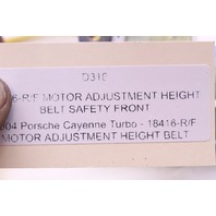 2003-2006 Porsche Cayenne Right Front Seat Belt Motor