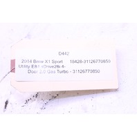 2014 Bmw X1 Sport Utility 2.0 Turbo Right Front Lower Rear Control Arm OEM