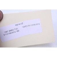 1985-1987 BMW 735i E23 Right Headlight Lamp Grille 1903912 OEM