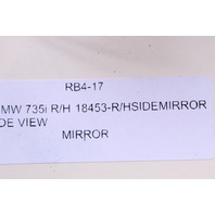 1987 BMW 733i 735i Right Side View Door Mirror 1904442 OEM