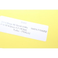 2008-2014 BMW X6 Fuel Pump Control Level Sensor 7194252 OEM