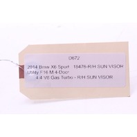 2011-2014 BMW X6M Sun Visor Right - 51167281666 OEM