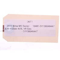 2008-2011 BMW M3 Sedan Fender Grille Left OEM