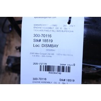 2002 2003 2004 2005 2006 2007 2008 Mini Cooper 1.6 R50 Engine Assembly OEM