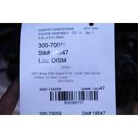 2011 2012 BMW 535i N55 Engine Motor 63K Miles OEM