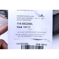 1997-1999 BMW M3 E36 Aftermarket Halogen Headlight Pair OEM