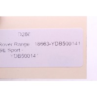 2006 Land Rover Range Rover Sport Front Impact Crash Sensor YDB500141