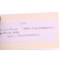 2006 2007 Land Rover Range Rover Sport Hazard DSC Parking Lock Switch Panel YUL500650WUX OEM