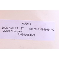 2005 Audi TT1.8T 225HP Coupe Clockspring Steering Angle Sensor 1J0959654AC OEM