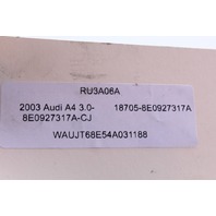 2003 Audi A4 Vacuum Brake Servo Pump 8E0927317A OEM