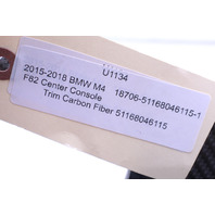 2015-2020 BMW M3 M4 Center Console Trim Carbon Fiber 51168046115 OEM