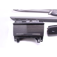 2005-2008 Audi A4 S4 Carbon Fiber Dash Trim Door Panel Shifter Ash Tray Set OEM