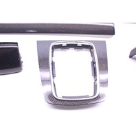 2005-2008 Audi A4 S4 Carbon Fiber Dash Trim Door Panel Shifter Ash Tray Set OEM