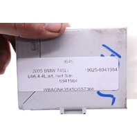 BMW 530i 545i 745i 750i E66 Tailgate Trunk Lid Control Module OEM