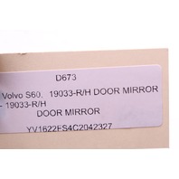 2011 2012 2013 Volvo S60 Door Mirror Right Side View OEM