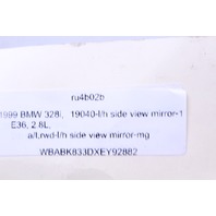 1999 BMW 328i E36 Driver Left Side View Door Mirror OEM